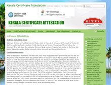 Tablet Screenshot of certificatesattestation.in